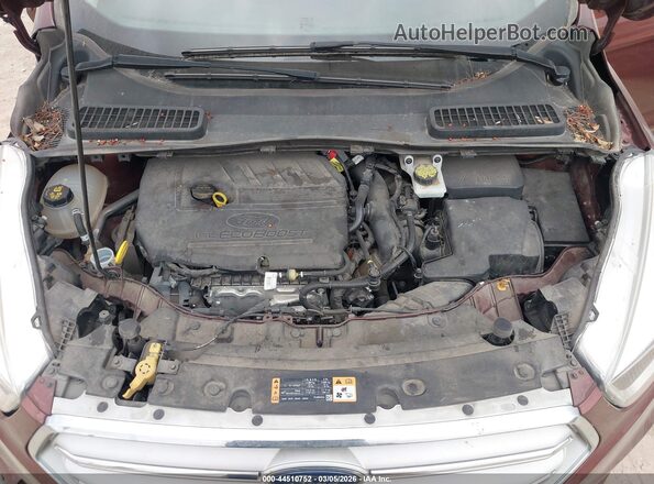 1FMCU0GD4JUB28757 2018 FORD ESCAPE Maroon უკანა ხედი
