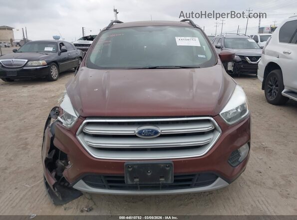 1FMCU0GD4JUB28757 2018 FORD ESCAPE Maroon უკანა სალონის ხედი