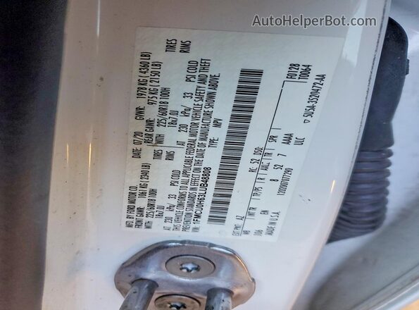 1FMCU0H63LUB48808 2020 FORD ESCAPE White 