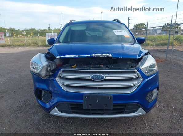 1FMCU0HD3JUD43450 2018 FORD ESCAPE Blue წინა პანელის ხედი