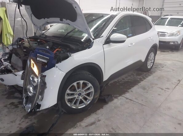 1FMCU9BZ0MUA85174 2021 FORD ESCAPE White Առջևի ձախ երեք քառորդ տեսարան