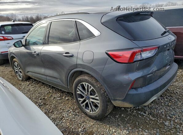 1FMCU9CZ5MUA83709 2021 FORD ESCAPE Gray Trasero izquierdo