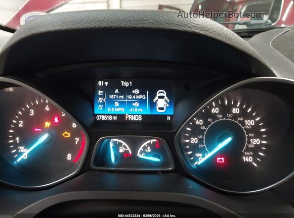 1FMCU9G96HUB76626 2017 FORD ESCAPE Красный Вид задних сидений