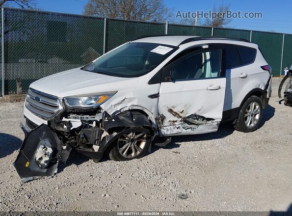 1FMCU9GD0JUB45785 2018 FORD ESCAPE White Առջևի ձախ երեք քառորդ տեսարան