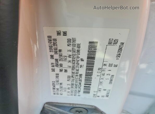 1FMCU9GD4KUB73686 2019 FORD ESCAPE White 