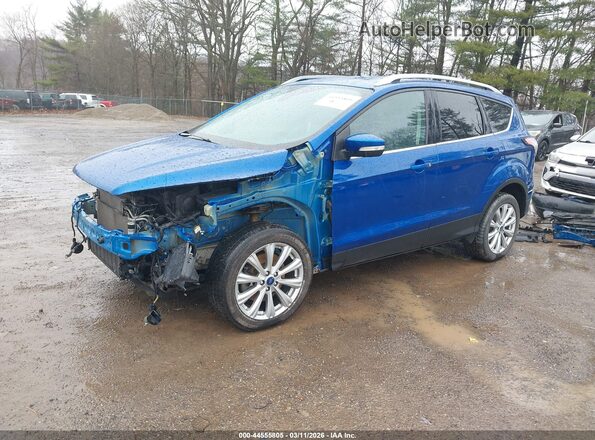 1FMCU9JD3HUB84955 2017 FORD ESCAPE Blue წინა მარცხენა ხედი სამი მეოთხედიდან