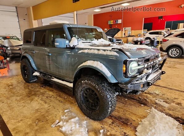 1FMDE5BH7NLB56993 2022 FORD BRONCO Blue Front right