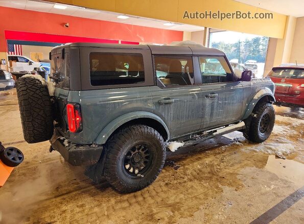 1FMDE5BH7NLB56993 2022 FORD BRONCO Blue Rear right