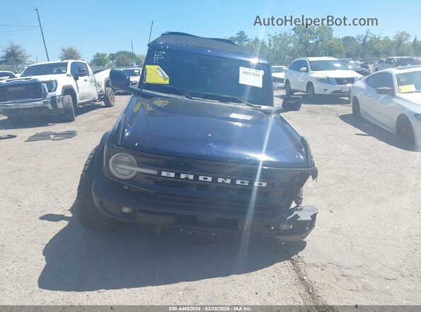 1FMDE5BHXMLA79471 2021 FORD BRONCO Dark Blue Widok zestawu wskaźników