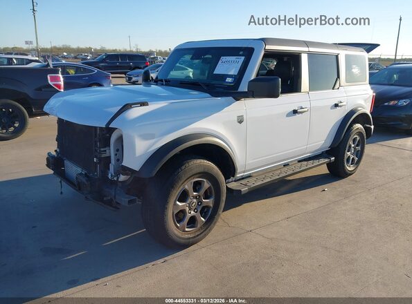 1FMEE5BPXPLC08454 2023 FORD BRONCO White Vista tres cuartos delantera izquierda