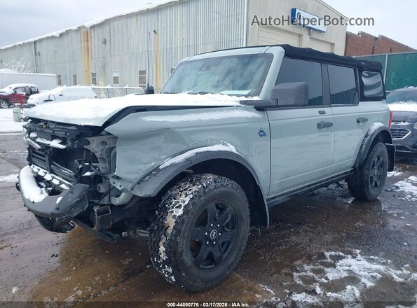 1FMEE5DH0MLA84437 2021 FORD BRONCO Gray Front left
