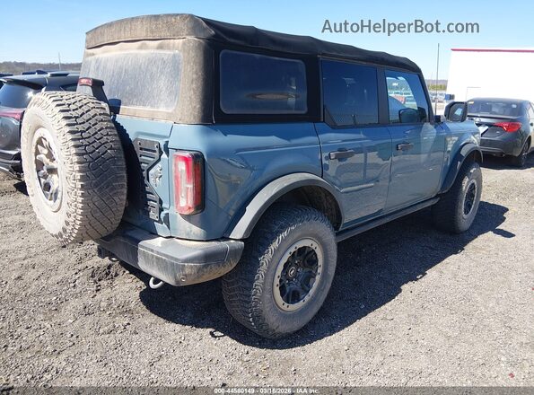 1FMEE5DH4NLB89774 2022 FORD BRONCO Light Blue Задняя правая четверть