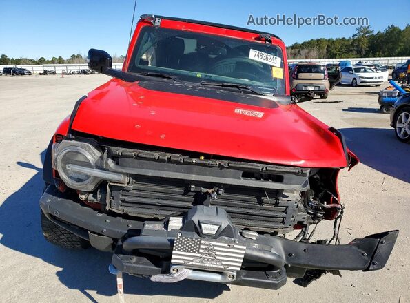 1FMEE5DP2MLA62107 2021 FORD BRONCO Красный Вид спереди