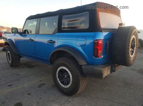 1FMEE5DP6MLB03869 2021 FORD BRONCO Blue Rear left