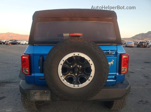 1FMEE5DP6MLB03869 2021 FORD BRONCO Blue Rear view