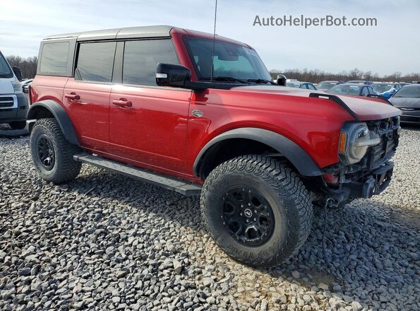 1FMEE5DP7MLA63883 2021 FORD BRONCO Red წინა მარჯვენა