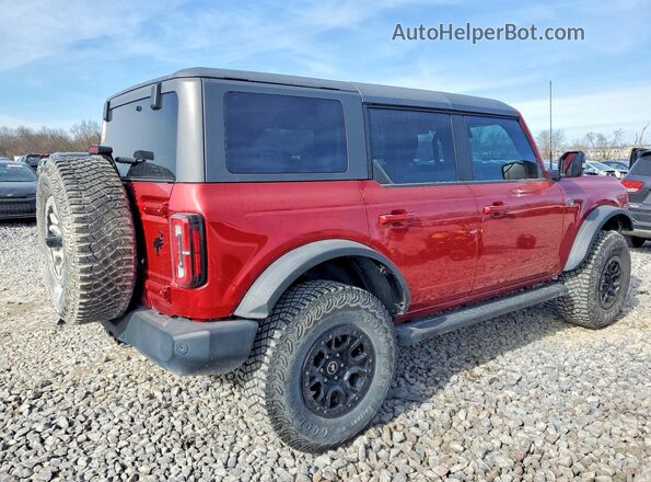 1FMEE5DP7MLA63883 2021 FORD BRONCO Red უკანა მარჯვენა