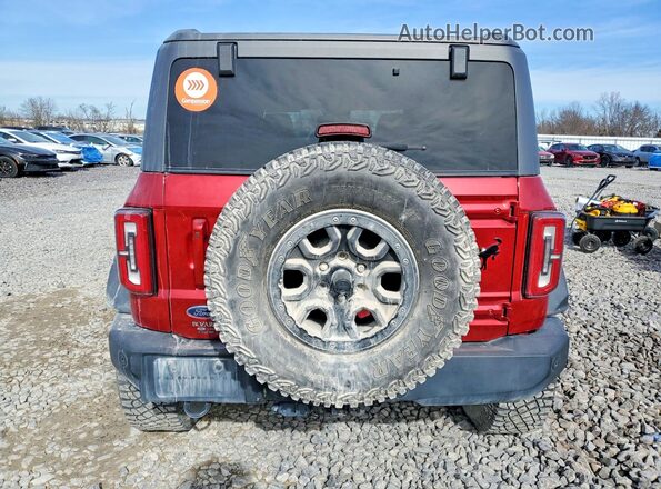 1FMEE5DP7MLA63883 2021 FORD BRONCO Red უკანა ხედი