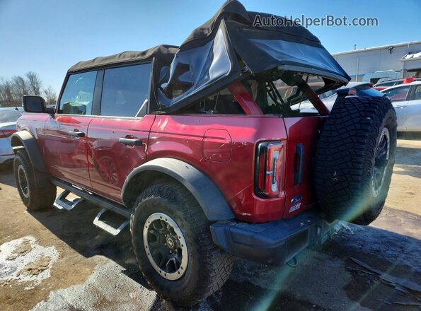 1FMEE5DP8MLB03971 2021 FORD BRONCO Red უკანა მარცხენა