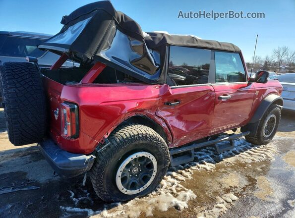 1FMEE5DP8MLB03971 2021 FORD BRONCO Red უკანა მარჯვენა