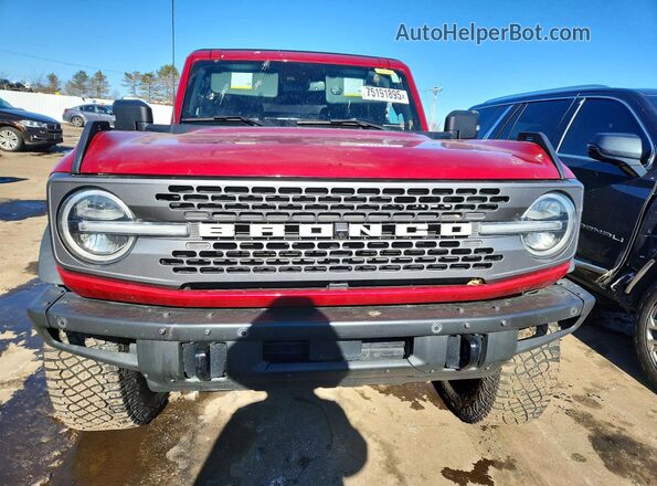 1FMEE5DP8MLB03971 2021 FORD BRONCO Red წინა ხედი