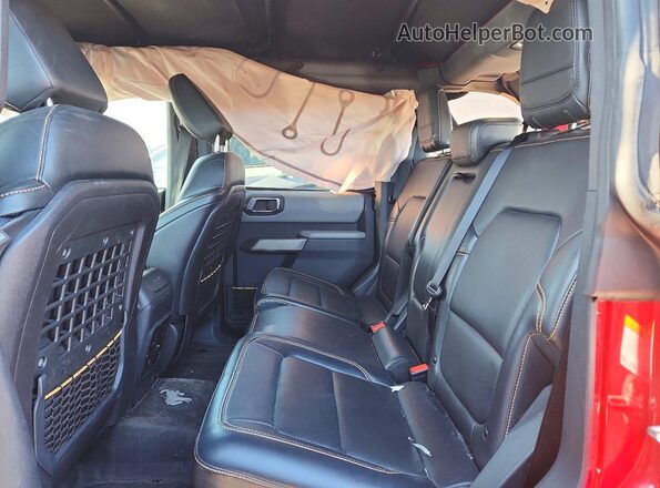 1FMEE5DP8MLB03971 2021 FORD BRONCO Red უკანა სალონის ხედი