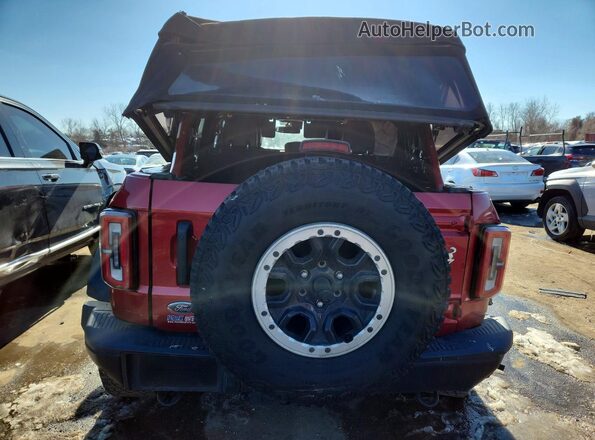 1FMEE5DP8MLB03971 2021 FORD BRONCO Red უკანა ხედი