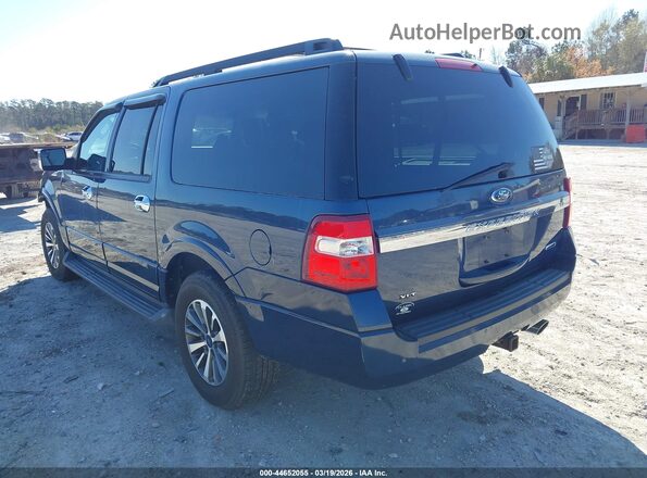 1FMJK1HT8GEF11970 2016 FORD EXPEDITION EL Blue Trasero izquierdo