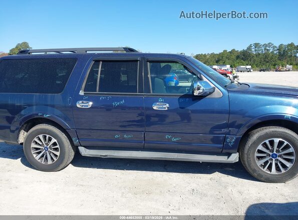 1FMJK1HT8GEF11970 2016 FORD EXPEDITION EL Blue Vista interior trasera