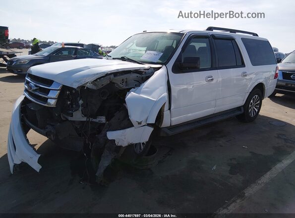 1FMJK1HT9GEF54732 2016 FORD EXPEDITION EL White წინა მარცხენა ხედი სამი მეოთხედიდან