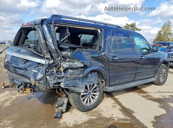 1FMJK1HTXHEA07857 2017 FORD EXPEDITION Черный Задняя правая четверть