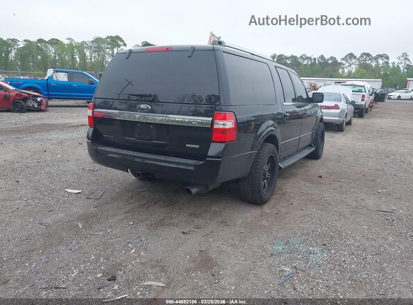 1FMJK1KT5GEF36673 2016 FORD EXPEDITION EL Black Tył prawy