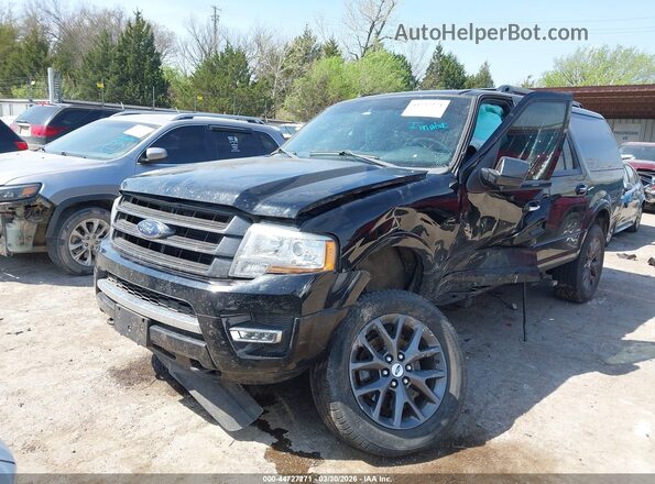 1FMJK2AT0HEA11139 2017 FORD EXPEDITION EL Black წინა მარცხენა ხედი სამი მეოთხედიდან