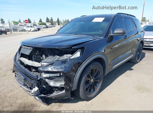 1FMSK7DH0LGA16671 2020 FORD FORD EXPLORER Black Vista tres cuartos delantera izquierda