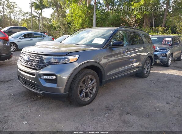 1FMSK7DH0RGA80184 2024 FORD FORD EXPLORER Gray Առջևի ձախ երեք քառորդ տեսարան