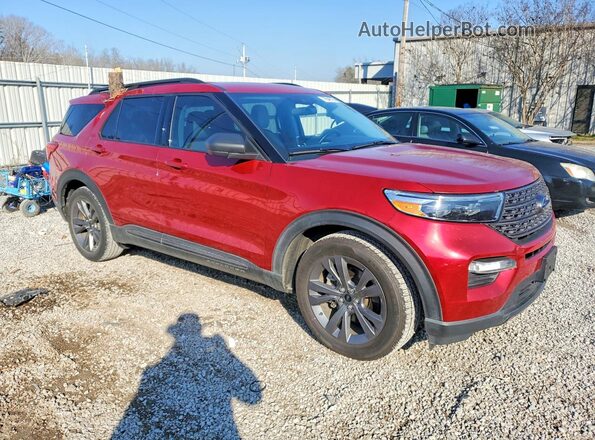 1FMSK7DH2MGB43620 2021 FORD FORD EXPLORER Red Передня права чверть