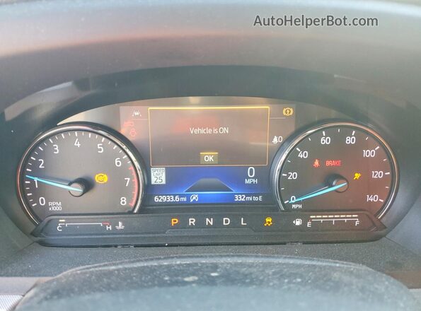 1FMSK7DH2MGB43620 2021 FORD FORD EXPLORER Red Вид щитка приладів