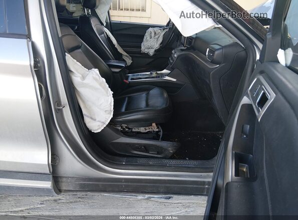1FMSK7DH5MGC34736 2021 FORD FORD EXPLORER Gray Front interior view