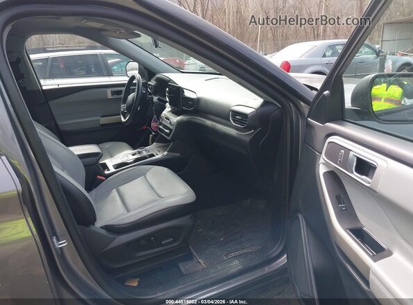 1FMSK7DH5MGC41380 2021 FORD FORD EXPLORER Gray Widok wnętrza z przodu
