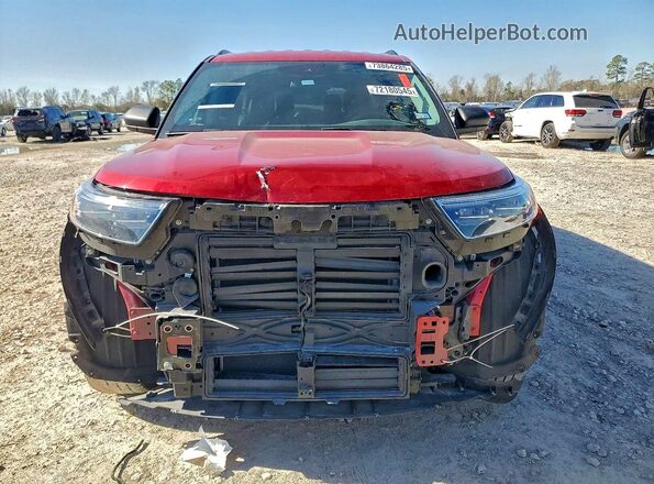 1FMSK7DH7MGC04606 2021 FORD FORD EXPLORER Красный Вид спереди