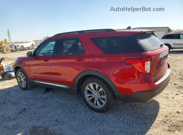 1FMSK7DH7MGC04606 2021 FORD FORD EXPLORER Красный Задняя левая четверть