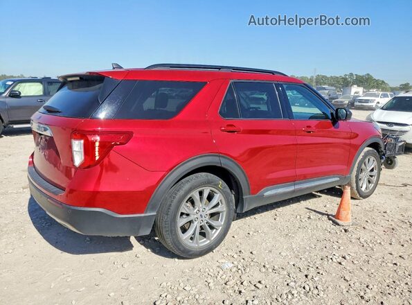 1FMSK7DH7MGC04606 2021 FORD FORD EXPLORER Красный Задняя правая четверть