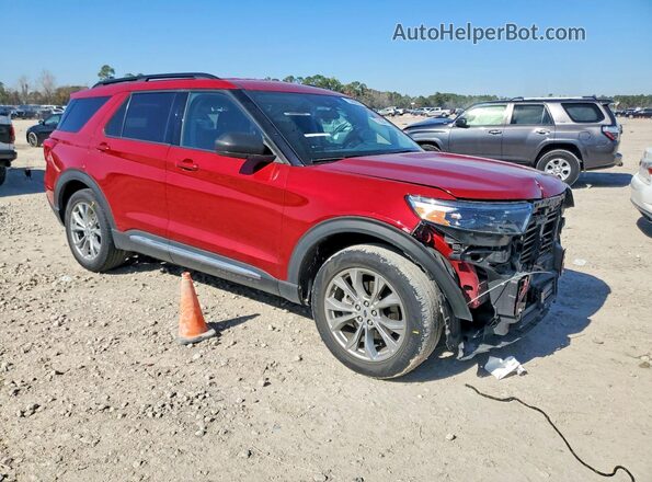 1FMSK7DH7MGC04606 2021 FORD FORD EXPLORER Красный Передняя правая четверть