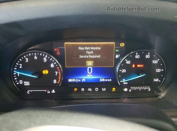 1FMSK7FH1MGA31307 2021 FORD FORD EXPLORER White Widok zestawu wskaźników