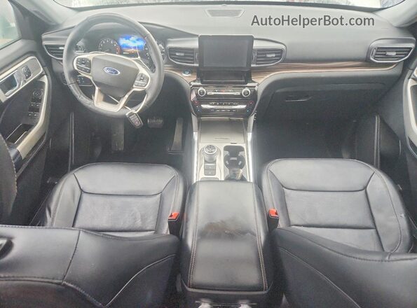 1FMSK7FH1MGA31307 2021 FORD FORD EXPLORER White Widok deski rozdzielczej