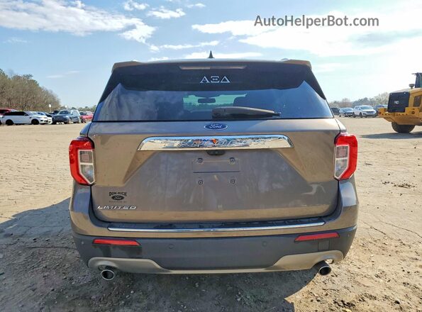 1FMSK7FH2MGA37231 2021 FORD FORD EXPLORER Brown Rear view