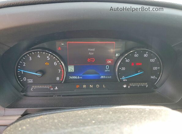 1FMSK7FH2MGA37231 2021 FORD FORD EXPLORER Brown Instrument cluster view