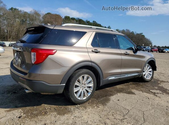 1FMSK7FH2MGA37231 2021 FORD FORD EXPLORER Brown Rear right