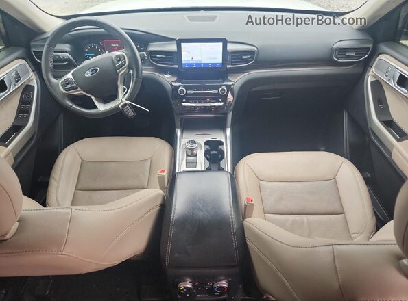 1FMSK7FH4MGA22522 2021 FORD FORD EXPLORER Белый Вид панели приборов
