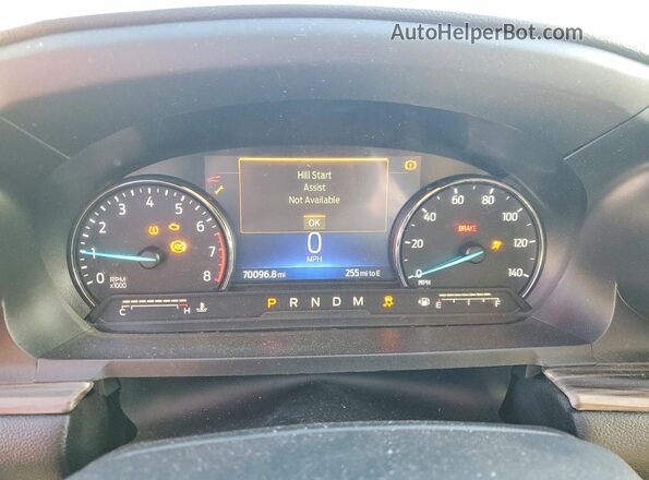 1FMSK7FH7MGC15182 2021 FORD FORD EXPLORER White Instrument cluster view